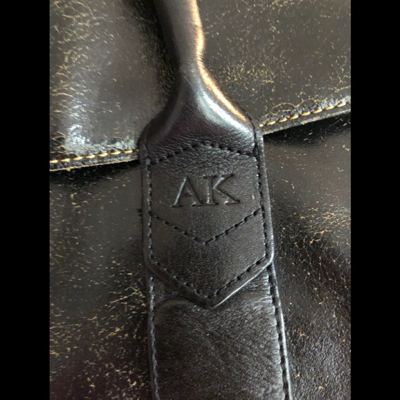 Vintage Anne Klein Black Leather Handbag - Picture 11 of 16